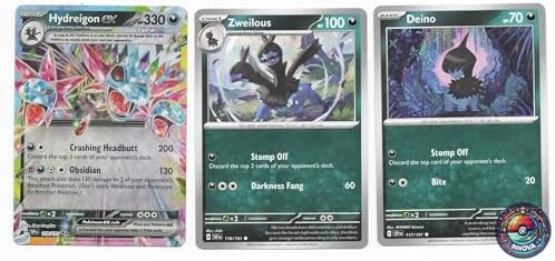 Pokemon Hydreigon ex 119191 - Surging Sparks - Tera Pokemon Evolution Card Lot