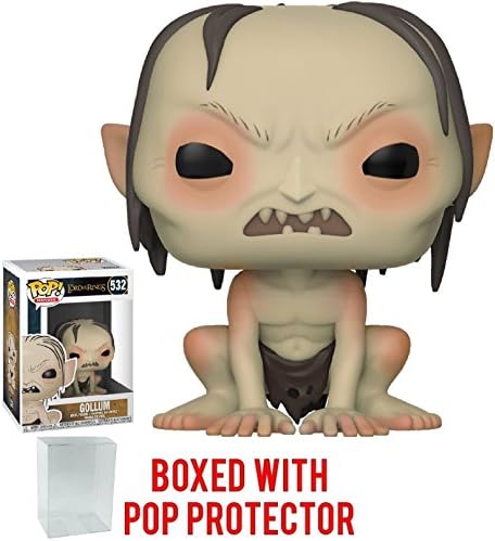 Funko POP Lord of The Rings - Gollum Pop Vinyl Figure Bundled with Compatible Pop Box
