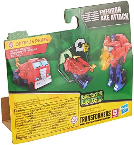 Transformers Bumblebee Cyberverse Adventures Dinobots Unite 1-Step Changer Optimus Prime