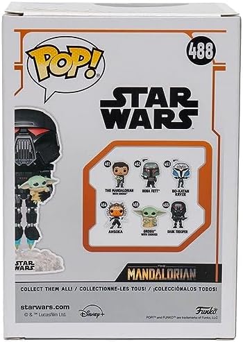 Funko Pop Vinyl - Star Wars - Dark Trooper with Grogu 488 Black