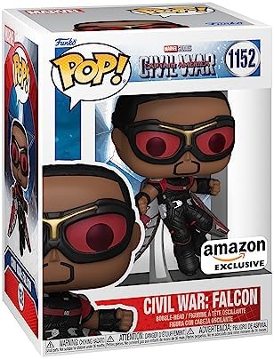 Funko Pop Marvel Captain America Civil War Build A Scene - Falcon Figure 10 of 12 - Amazon - Collectable Vinyl Figure