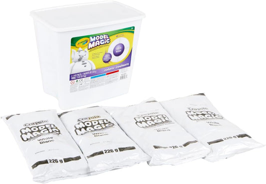 Crayola Model Magic White Modeling Clay Alternative Reusable Sculpting Material Air Dry