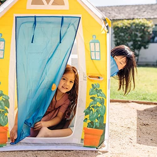 Melissa & Doug Melissa Doug Cozy Cottage Fabric Play Tent and Storage Tote Yellow