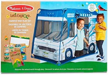 Melissa & Doug Melissa Doug Let's Explore Camper Tent - 47 x 31 x 39 Assembled