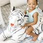 Melissa & Doug Melissa Doug Giant Siberian White Tiger - Lifelike Stuffed Animal over 5 feet long - Extra Large Plush