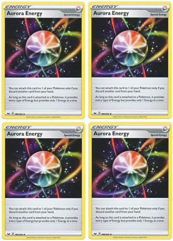 Pokemon Card - Aurora Energy - Sword and Shield Base - x4 Card Lot Playset