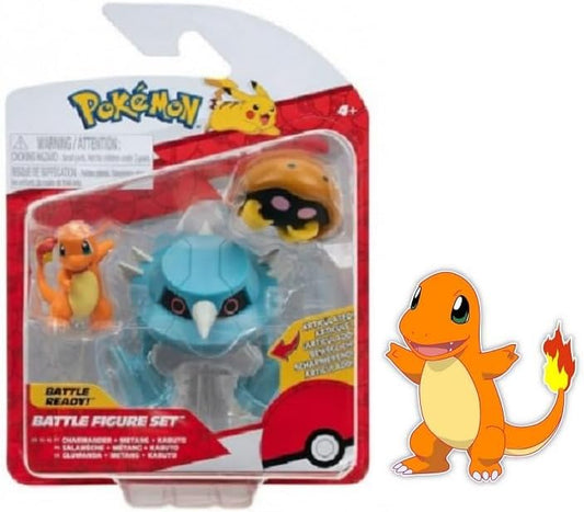 Pokemon Clip n Go Battle Feature Figure Multi-Pack Action Ready Pack Plus Bonus Sticker