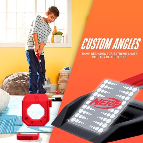 NERF Trick Shot Golf Set - Indoor Outdoor Putting Trick Shot Golf Set - Includes Putter