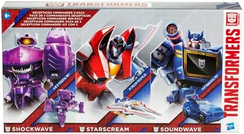 Transformers Decepticon Commander 3-Pack of 5-Inch Robot Action Figures for Boys and