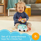 Fisher-Price S'more Fun Camping Gift Set 3 outdoor-themed baby toys and teether for
