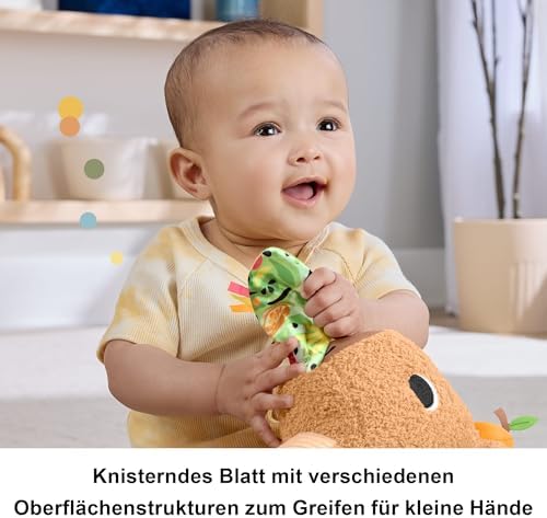 Fisher-Price Baby Sensory Toy Snuggly Snacky Capybara Plush