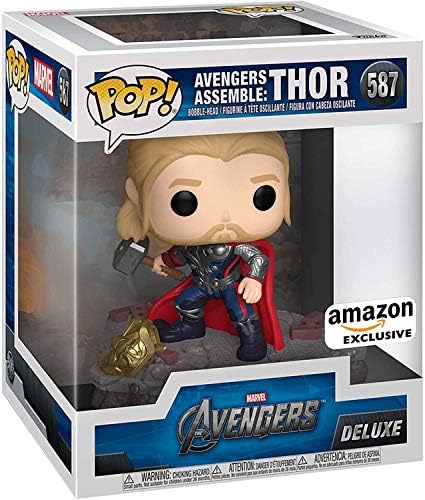 Funko Pop Deluxe Marvel Avengers Assemble Series - Thor Figure 4 of 6 - Amazon - Collectable Vinyl Figure