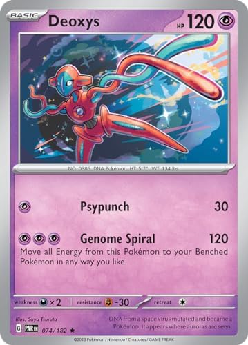 Pokemon - Deoxys 074182 - Paradox Rift - Reverse Foil - Single Card
