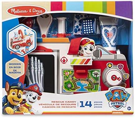 Melissa & Doug Melissa Doug PAW Patrol Marshall's Wooden Rescue EMT Caddy 14 Pieces