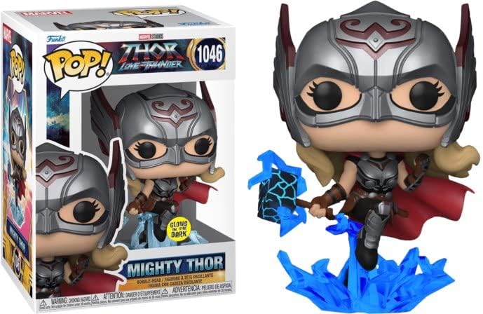 Funko Marvel Thor Love Thunder - Mighty Thor Jane Foster Glows-in-the-Dark Pop Vinyl