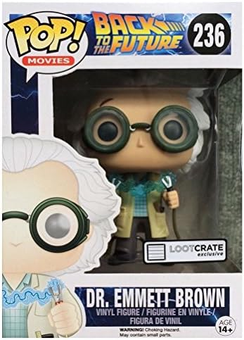 Funko October 2015 Time Travel Funko Pop 236 Back To The Future Dr. Emmet Brown Figurine