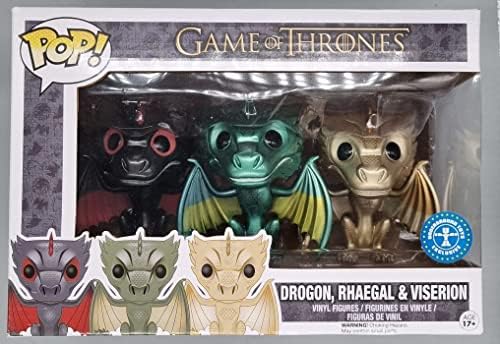 Funko Game of Thrones Funko Pop Metallic Dragon 3pc Pack