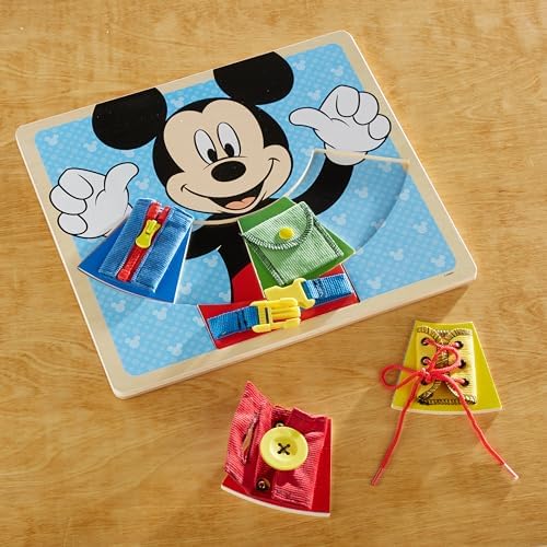 Melissa & Doug Melissa Doug Mickey Mouse Clubhouse Wooden Basic Skills Board - Zip Lace