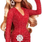 Barbie Signature Doll Mariah Carey Holiday in Red Glitter Gown with Silvery