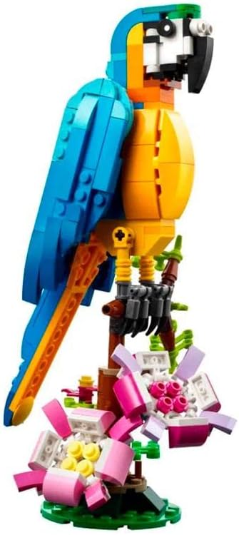 LEGO Creator 3 in 1 Exotic Parrot Building Toy Set Transforms to 3 Different Animal