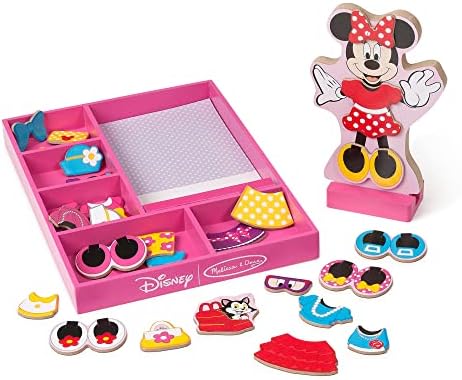 Melissa & Doug Melissa Doug Disney Minnie Mouse Magnetic Dress-Up Wooden Doll 35 pcs