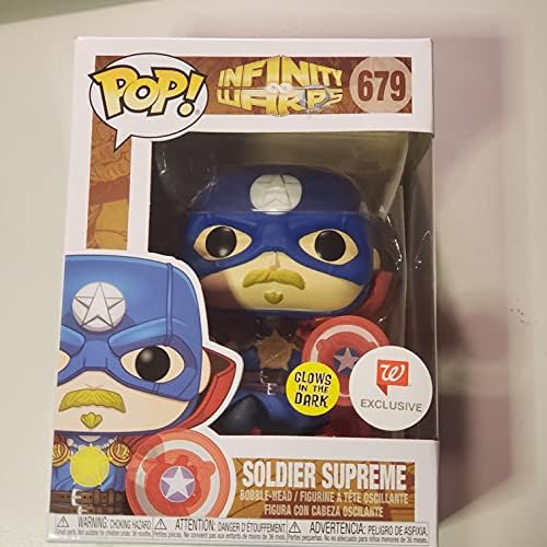 Funko POP Funko Marvel Infinity Warps GITD Set of All 3 Free Acrylic Cases Soldier