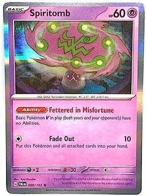 Pokemon - Spiritomb 089193 Paldea Evolved - Holo Rare