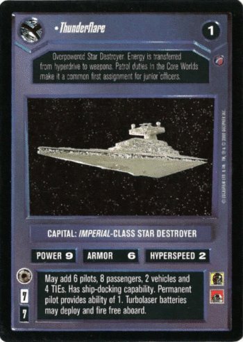 STAR WARS CCG DS DEATH STAR II THUNDERFLARE 83R