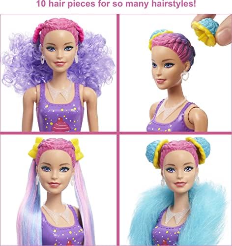 Barbie Color Reveal Glitter Hair Swaps Doll