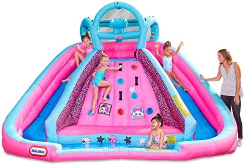 Little Tikes Rocky Mountain River Race Inflatable Slide Bouncer Multicolor 161.00''L x