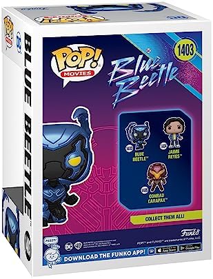 Funko POP Movies DC - Blue Beetle - Blue Beetle - 16 Odds for Rare Chase Variant - Collectable Vinyl Figure