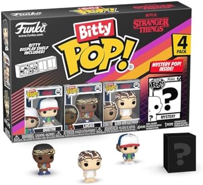 Funko Pop Bitty Stranger Things - Dustin Lucas Eleven - with Electrodes and Mystery Chase