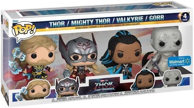 Funko Thor 4 Love and Thunder - Thor Mighty Thor Valkyrie Gorr US Pop 4-Pack