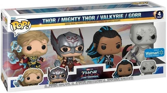 Funko Thor 4 Love and Thunder - Thor Mighty Thor Valkyrie Gorr US Pop 4-Pack