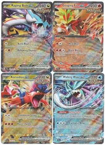 Pokemon Temporal Forces Ancient Card Set Raging Bolt ex Gouging Fire ex 123162