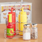 Melissa & Doug Melissa Doug Condiments Set 6 pcs - Play Food Stainless Steel Caddy