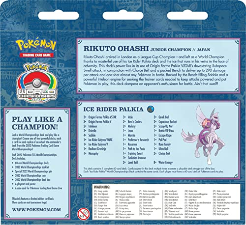 Pokemon TCG Sebastian Lashmet 2022 World Championships Deck