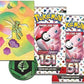 Pokemon TCG Scarlet Violet-151 Mini Tin - Scyther and Weezing 2 Booster Packs 1 Coin 1