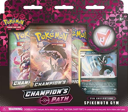 Pokemon TCG Champion's Path Pin Collection BALLONLEA SPIKEMUTH and HAMMERLOCKE Gyms Multi