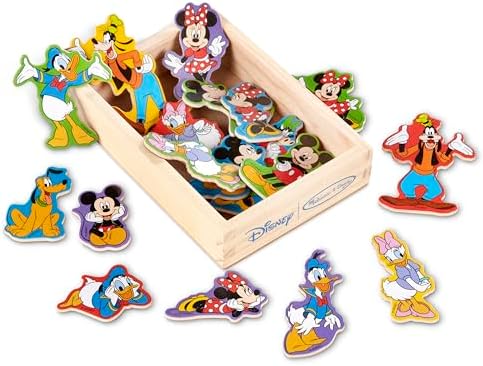 Melissa & Doug Melissa Doug Wooden Mickey Mouse Character Magnets 20 pcs - Cute Fridge