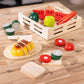 Melissa & Doug Melissa Doug Cutting Food Play Food Set With Wooden Pieces Knife Cutting