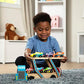 Melissa & Doug Melissa Doug Mega Race-Car Carrier - Wooden Tractor and Trailer With 6