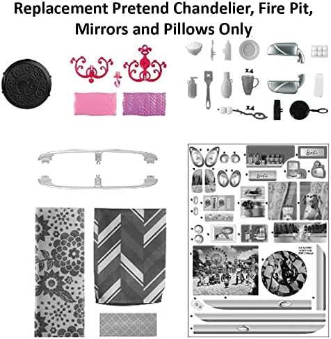 Barbie Replacement Parts Camping Van - CJT42 RV Pop Up Camper Vehicle Playset