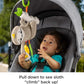 Fisher-Price Baby Toy Slow Much Fun Stroller Sloth Travel Activity with Motion Sensory
