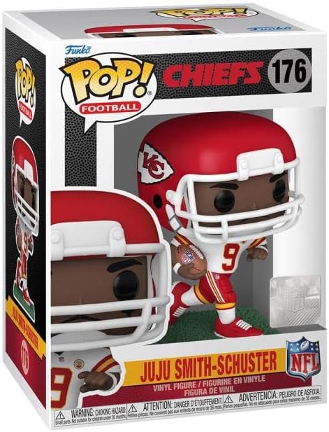 Funko POP Football Chiefs - Juju Smith-Schuster Away Jersey Funko Vinyl Figure Bundled