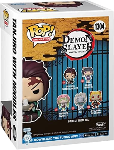 Funko POP Demon Slayer - Tanjiro Kamado with Noodles Funko Vinyl Figure Bundled with