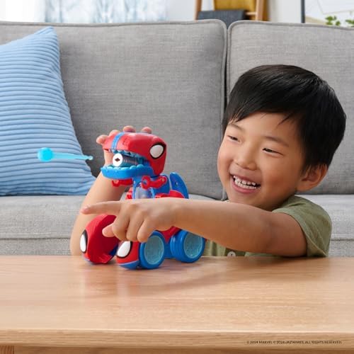 MARVEL Spidey and His Amazing Friends Spidey-Rex Racer - 8-Inch Vehicle