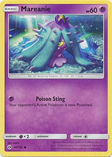 Pokemon - Mareanie - 62149 - Common - Pokemon Sun Moon