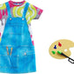 Barbie Fashions - Painting Pretty Artist Doll Outfit with Color Palette Paintbrushes