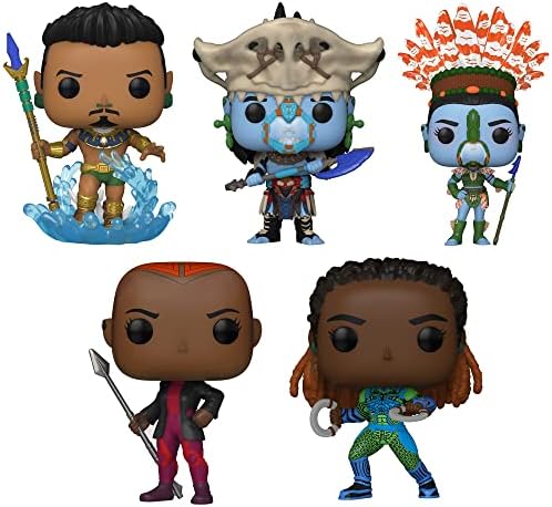 Funko POP Marvel Black Panther Wakanda Forever- Namor Attuma Namora Okoye and Nakia